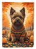 Cairn Terrier Fall Garden Flag Mailbox Flag Decorative Yard Flag Banner Outside Patio Artwork Yard Flower Beds, Garden Size, Multicolor
