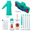 Portable swimming pool vacuum jet underwater cleaner with brush, bag (excluding garden hose), suitable for above ground swimming pools, spa centers