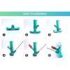 Portable swimming pool vacuum jet underwater cleaner with brush, bag (excluding garden hose), suitable for above ground swimming pools, spa centers