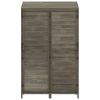 Garden Shed Anthracite 40.2"x20.5"x68.7" Solid Wood Fir