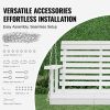 VEVOR Wooden Porch Swing 4.5 ft, Patio bench swing for Courtyard & Garden, Upgraded 880 lbs Strong Load Capacity