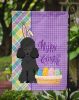 Toy Black Poodle Easter Garden Flag Mailbox Flag Decorative Yard Flag Banner Outside Patio Artwork Yard Flower Beds, Garden Size, Multicolor