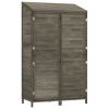 Garden Shed Anthracite 40.2"x20.5"x68.7" Solid Wood Fir