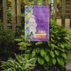 Toy White Poodle Easter Garden Flag Mailbox Flag Decorative Yard Flag Banner Outside Patio Artwork Yard Flower Beds, Garden Size, Multicolor