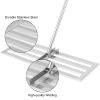 VEVOR Lawn Leveler Tool 17 x 10 in, Lawn Leveling Rake with 77 in Long Handle, Soil Leveling Tool Stainless Steel