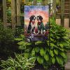 English Springer Spaniel Two Hearts Garden Flag Mailbox Flag Decorative Yard Flag Banner Outside Patio Artwork Yard Flower Beds, Garden Size