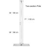 VEVOR Lawn Leveler Tool 17 x 10 in, Lawn Leveling Rake with 77 in Long Handle, Soil Leveling Tool Stainless Steel