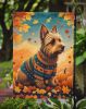 Australian Terrier Terrier Fall Garden Flag Mailbox Flag Decorative Yard Flag Banner Outside Patio Artwork Yard Flower Beds, Garden Size, Multicolor