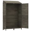 Garden Shed Anthracite 40.2"x20.5"x68.7" Solid Wood Fir