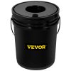 VEVOR DWC Hydroponic System, 5 Gallon 8 Buckets, Deep Water Culture Growing Bucket, Hydroponics Grow Kit with Pump, Air Stone and Water Level Device