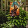 Australian Terrier Terrier Fall Garden Flag Mailbox Flag Decorative Yard Flag Banner Outside Patio Artwork Yard Flower Beds, Garden Size, Multicolor