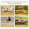 Floating Weed Lake Rake 36' Aquatic Pond Weed Cutter with Foam Floats