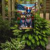All American Dandie Dinmont Terrier Garden Flag Mailbox Flag Decorative Yard Flag Banner Outside Patio Artwork Yard Flower Beds, Garden Size