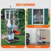 VEVOR Garden Tool Organizer, 10 Slots with Hooks, Yard Tool Tower Rack with Wheels for Garage Organization and Storage