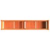 Garden Planters 2 pcs Wax Brown Solid Wood Pine
