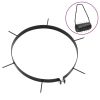 Lawn Aerator Clamps 5 pcs with Spikes √ò 11.8" Iron