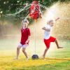 Rocket Sprinkler Launcher Outdoor Water Sprinkler Flying Splashing Fun Toys Summer Water Toy 360¬∞ Rotation for 3+ Years Old Boys Girls for Yard Pool