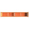 Garden Planter Wax Brown 70.9"x12.2"x12.2" Solid Wood Pine
