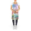 NEW Michigan Apple Blossoms in Watercolor Apron Cooking Kitchen Server Baking Crafts Gardening for Adult Women Men, Unisex, Large, Multicolor