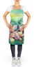 Louisiana Magnolias in Watercolor Apron Cooking Kitchen Server Baking Crafts Gardening for Adult Women Men, Unisex, Large, Multicolor