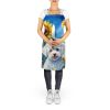 Bichon Frise in Sunflowers Apron Cooking Kitchen Server Baking Crafts Gardening for Adult Women Men, Unisex, Large, Multicolor