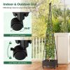 Garden Obelisk Trellis with Self-Drainage System for Climbing Plants
